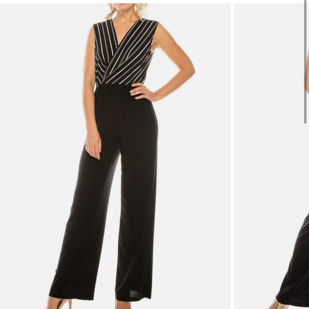 Bebe Striped Jumpsuit